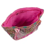 Handmade Sequins Embroidery Pink Tote Bag - Image 2