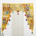 Handmade Yellow Patch Work Door Hanging Toran