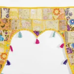 Handmade Yellow Patch Work Door Hanging Toran - Image 2