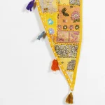 Handmade Yellow Patch Work Door Hanging Toran - Image 4