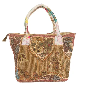 Heavy Mirror Embroidery Tote Bag - Image 3