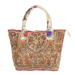 Heavy Mirror Embroidery Tote Bag