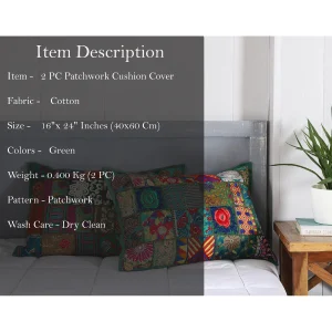 Home Bed Decor Cotton Green Pillow Case Cover - Image 5