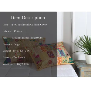 Home Decor Khambadia Pillow Case (Beige) - Image 5