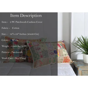 Home Decor White Pillow Cover 2 PC - Image 5