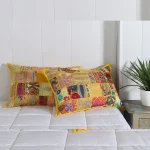 Indian Handmade Cotton Yellow Pillow Cover