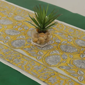 Kitchen Dining Table Cloth Yellow Floral Home Decor - Image 3