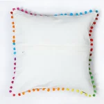Luxury White Embroidered Cushion Cover - Image 4