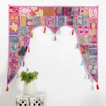 Pink Door Hanging Patchwork Decor Toran