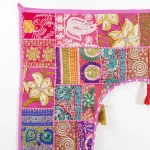 Pink Door Hanging Patchwork Decor Toran - Image 3