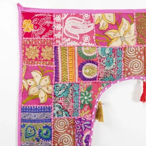 Pink Door Hanging Patchwork Decor Toran - Image 3