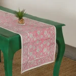 Pink Floral Printed Party Decorative Table Runner