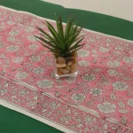 Pink Floral Printed Party Decorative Table Runner - Image 3