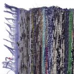 Traditional Blue Recycled Cotton Chindi Rug - Image 3