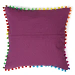 Suzani Floral Embroidery Cushion Cover Cotton Throw - Image 4