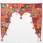 Traditional Bandhanwar Home Decoration Red Toran - Image 2