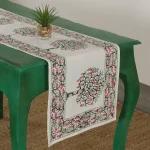Tree Printed Cotton Table Runner Home Party Decor