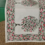 Tree Printed Cotton Table Runner Home Party Decor - Image 2
