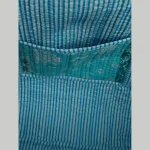 Turquoise Patchwork Handbag Pure Cotton Quilted Bag - Image 6