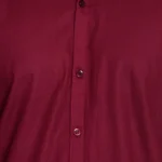 Violet Plain Men Classic Shirt Long Sleeve Cotton Solid Shirt - Image 5