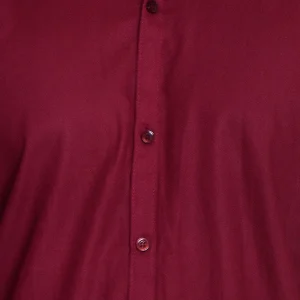 Violet Plain Men Classic Shirt Long Sleeve Cotton Solid Shirt - Image 5