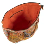 Women Orange Sequins Shoulder Bag - Image 2