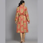 Women Pink Tiger Printed Soft Cotton Kimono Robe - Image 6