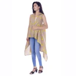Women's Bikini Cover up Shrug Brown Triangle - Image 5