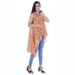 Women's Yellow Floral Print Bikini Cover up Shrug - Image 3