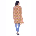 Women's Yellow Floral Print Bikini Cover up Shrug - Image 5
