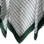 Abstract Printed Green Color Cotton Stole 40" - Image 5