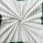 Abstract Printed Green Color Cotton Stole 40" - Image 3