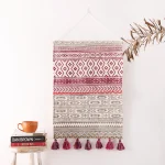 Abstract Printed Macrame Home Wall Hanging