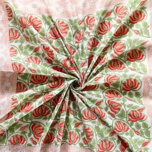 Beautiful Floral Print Soft Cotton Scarf For Women - Image 3