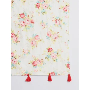 Beautiful Floral Print Soft Cotton Scarf For Women - Image 5