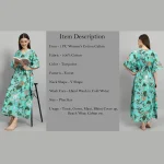Beautiful Forest Print Cotton Kaftan Dress For Women's - Image 7