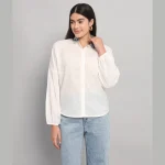 Beautiful Solid White Cotton T-Shirts For Women's - Image 2