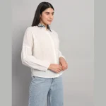 Beautiful Solid White Cotton T-Shirts For Women's - Image 4