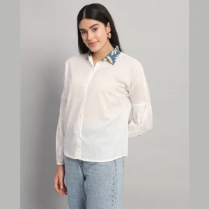 Beautiful Solid White Cotton T-Shirts For Women's - Image 3