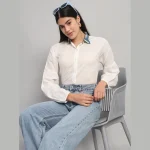 Beautiful Solid White Cotton T-Shirts For Women's