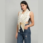 Beautiful Yellow Flora Printed Cotton Scarves - Image 3