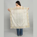 Beautiful Yellow Flora Printed Cotton Scarves - Image 4