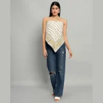 Beautiful Yellow Flora Printed Cotton Scarves - Image 7