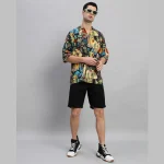 Black Farida Kahlo Printed Oversized Shirts