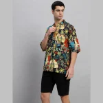 Black Farida Kahlo Printed Oversized Shirts - Image 3