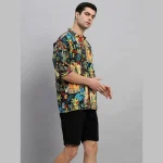 Black Farida Kahlo Printed Oversized Shirts - Image 4