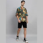 Black Farida Kahlo Printed Oversized Shirts - Image 6
