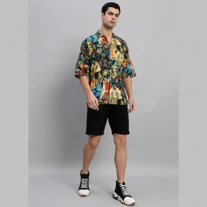 Black Farida Kahlo Printed Oversized Shirts - Image 6