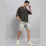 Black Panther Printed Cotton Shirts For Men's