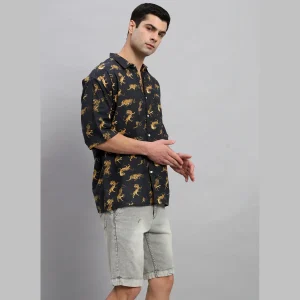 Black Panther Printed Cotton Shirts For Men's - Image 4